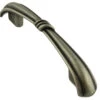 3" Bundled Reed Pull Antique Pewter