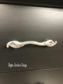 3-3/4" Calla Lily Pull Solid Antique Pewter -D'Lawless Hardware Shop antique pewter calla lily pull solid pewter 96mm p14 xp010 16 15254.1658428325