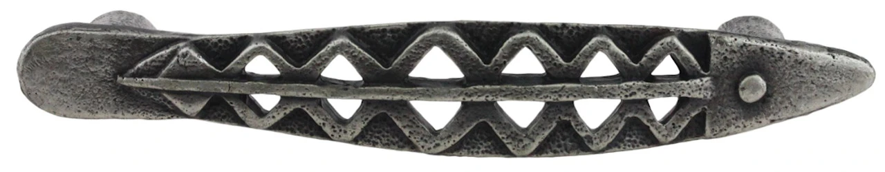3-3/4" Fish Pull Solid Pewter 1 3-3/4" Fish Pull Solid Pewter