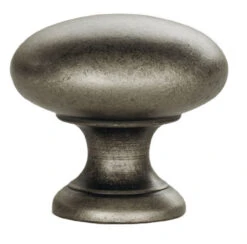 1-1/4" Round Knob Antique Pewter