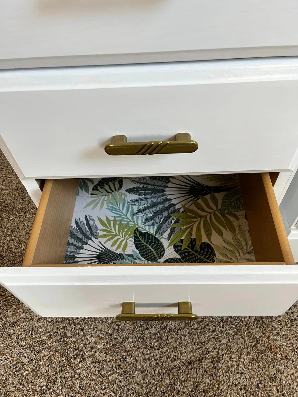 Amerock 3" Or 3-3/4" Dual Mount Regency Brass Pull Design Details Antique English 3 Amerock 3" Or 3-3/4" Dual Mount Regency Brass Pull Design Details Antique English - Image 3