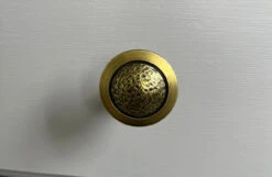 Liberty 1-1/2" Rough & Smooth Knob Tumbled Antique Brass -D'Lawless Hardware Shop antique brass knobs 19784.1678287004