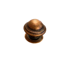 1-1/3" Avante Round Ring Knob Antique Copper