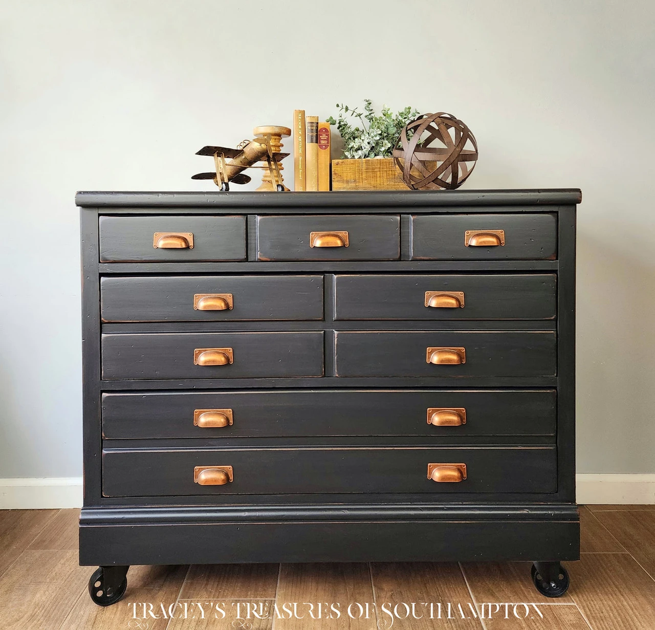 2-1/2" Country Store Farmhouse Cup Pull Antique Copper 3 2-1/2" Country Store Farmhouse Cup Pull Antique Copper - Image 3