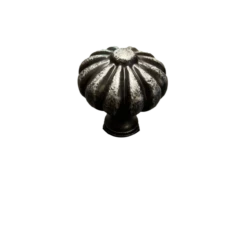 Liberty 1-1/3" Pumpkin Knob Antique Silver