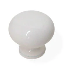 Liberty 1-3/16" Metal Knob Glossy White