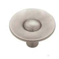Liberty 1-3/8" Asian Pacific Flat Knob Brushed Satin Pewter