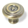 Amerock 1-1/4" Baldwin Colonial Knob Antique Solid Brass