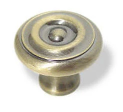 Amerock 1-1/4" Baldwin Colonial Knob Antique Solid Brass
