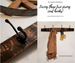 Ball End 5 1/8" Two Prong Coat Hook - Flat Black P2669BLK 15 Ball End 5 1/8" Two Prong Coat Hook - Flat Black P2669BLK -D'Lawless Hardware Shop ball end 5 1 8 two prong coat hook flat black p2669blk 38 47151.1640365621