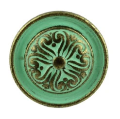 1-3/16" Baroque Scroll Work Design Knob Verdigris -D'Lawless Hardware Shop baroque knob 1 21481.1657897458