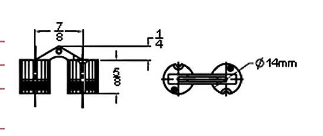 Barrel Hinge Or Hidden Hinge - 14mm - Solid Brass 3 Barrel Hinge Or Hidden Hinge - 14mm - Solid Brass - Image 3