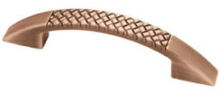 Liberty 3-3/4" Contempo Basket Weave Pull Red Antique Copper Low Sheen