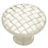 Liberty 1-3/16" Basket Weave Knob Brushed Satin Silver