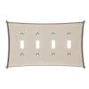 Liberty Bellaire Quad Switch Plate - Vintage Nickel (144065)