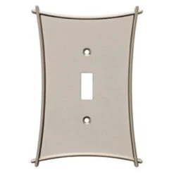 Liberty Bellaire Single Switch Plate - Vintage Nickel (144073)