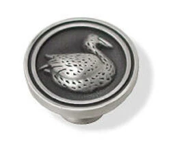 Liberty 1-1/2" Goose Design Knob Brushed Satin Pewter