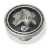 Liberty 1-1/2" Raised Bluebell Flower Knob Brushed Satin Pewter