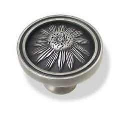Liberty 1-1/2" Blackeyed Susan Round Knob Brushed Satin Pewter