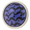 Liberty 1-1/4" Wave Knob Blue With Satin Nickel