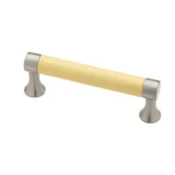 Liberty 3" Butter Ceramic Pull Brushed Satin Pewter