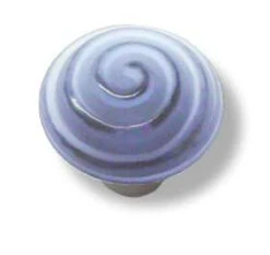 Liberty 1-3/8" Swirl Glass Knob Frosted Plum