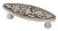 Liberty 3" SeaSide Cottage Oval Seaside Pull Brushed Satin Pewter