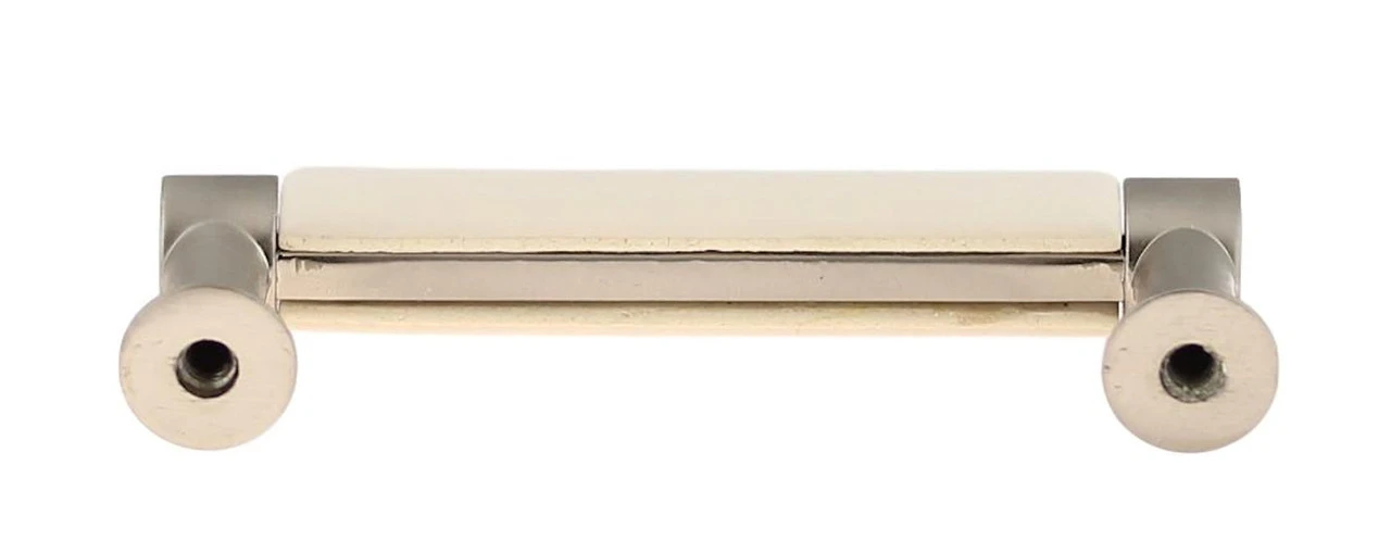 Liberty 3" Bisque Ceramic Insert Pull Brushed Satin Pewter 2 Liberty 3" Bisque Ceramic Insert Pull Brushed Satin Pewter - Image 2