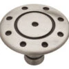 Liberty 1-3/8" Betsy Fields Ring & Dot Knob Brushed Satin Pewter
