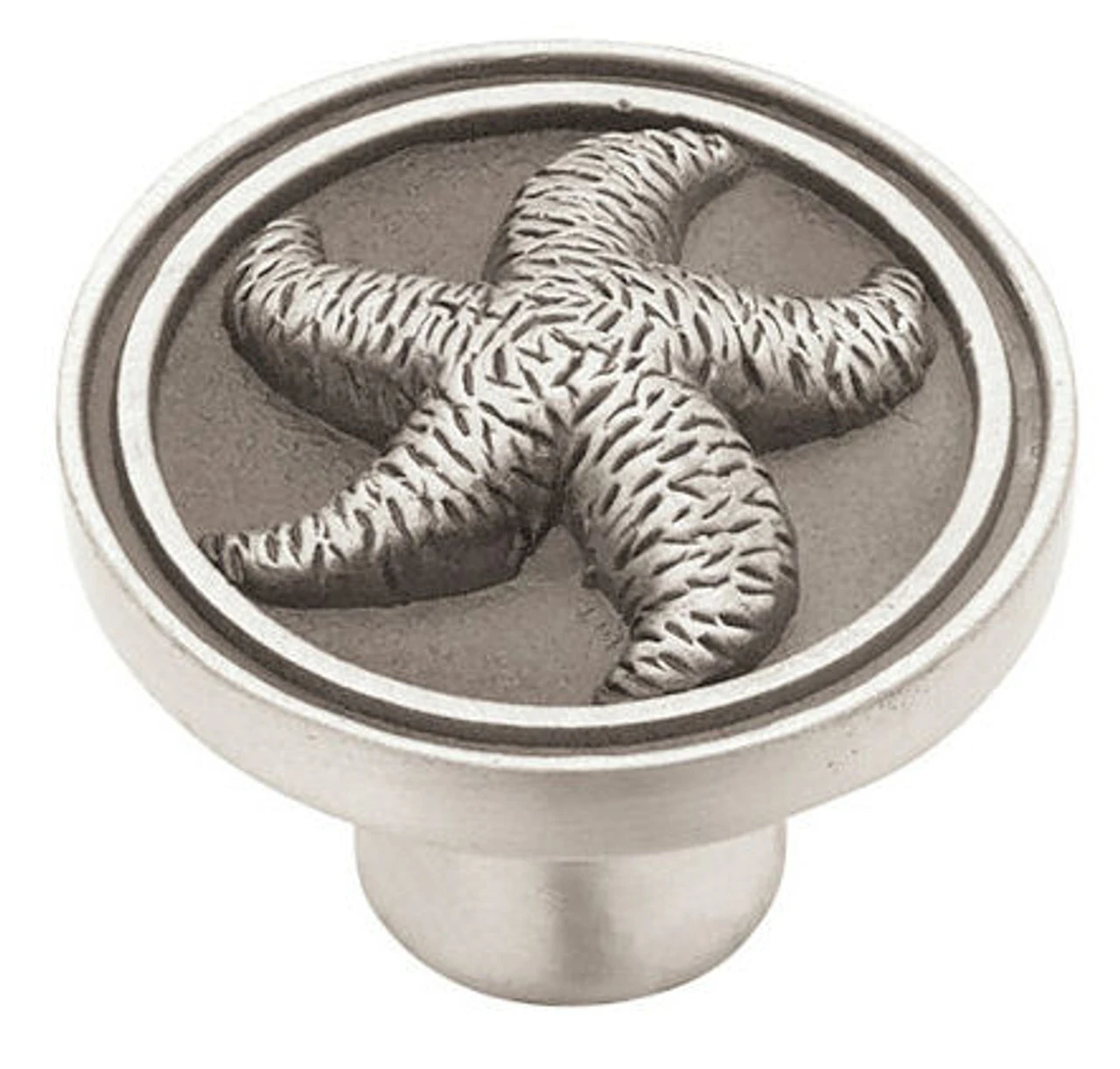 Liberty 1-3/8" SeaSide Cottage Starfish Knob Brushed Satin Pewter 1 Liberty 1-3/8" SeaSide Cottage Starfish Knob Brushed Satin Pewter