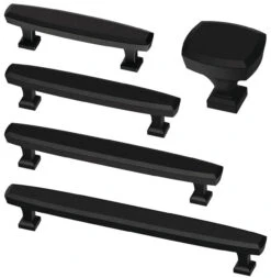 Liberty 3-3/4" Beveled Pull Flat Black 9 Liberty 3-3/4" Beveled Pull Flat Black -D'Lawless Hardware Shop beveled black pulls set 1 62209.1645116751