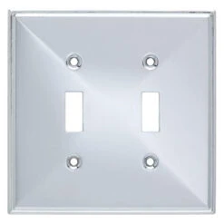 Franklin Brass - Beverly Double Toggle Switch Wall Plate - Polished Chrome - 135874