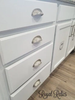 2-1/2" Baroque Style Cup Pull Brushed Nickel -D'Lawless Hardware Shop big sideboard with cup pulls 7 42884.1678638092