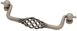 Liberty 5" Forged Iron Collection Bird Cage Bail Pull Antique Pewter