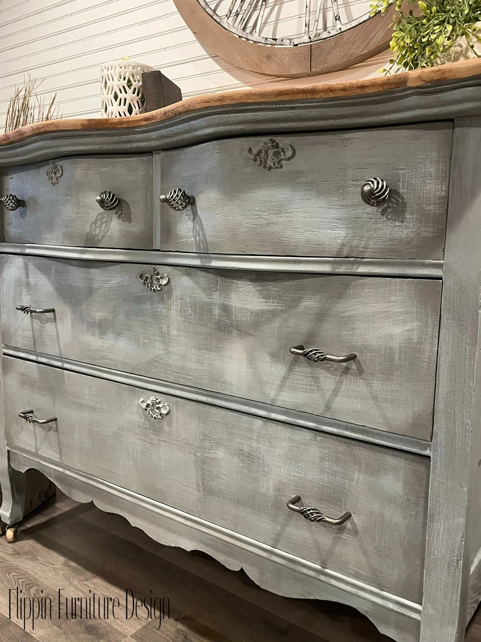 1-1/4" Birdcage Knob Tumbled Pewter 8 1-1/4" Birdcage Knob Tumbled Pewter - Image 8