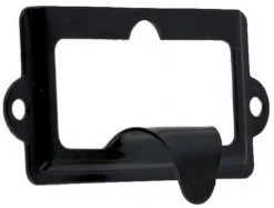 Black Cabinet Label Holder W/ Finger Pull - 2 1/2" (1300)