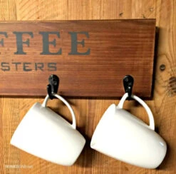 Single Prong Coat Hook - 1-1/2" - Matte Black -D'Lawless Hardware Shop black coffee hooks 1 38118.1660076957