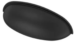 Liberty 2-1/2" Or 3" Dual Mount Cup Pull Flat Black