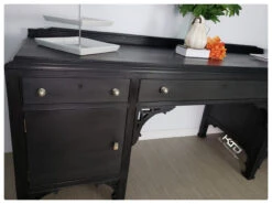 (As-Is) 1" Retro Sloped Rectangle Knob Satin Nickel 9 (As-Is) 1" Retro Sloped Rectangle Knob Satin Nickel -D'Lawless Hardware Shop black desk with satin nickel hardware 1 25692.1656511800