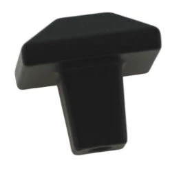 1" Mission Style Square Knob Black -D'Lawless Hardware Shop black mission style square knob 1 k37 p2709 blk s 31 72070.1657641368
