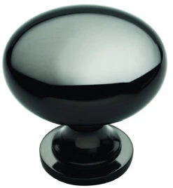 Amerock 1-1/4" Round Knob Black Nickel