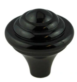 Amerock 1-1/4" Center Dome And Rings Knob Black Nickel