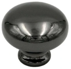 Liberty 1-1/8" Round Knob Black Nickel