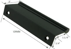 4-3/4" Tab Finger Pull Matte Black -D'Lawless Hardware Shop black tab finger pull 120mm dl al3115 96120 mbk 5 59320.1645117993