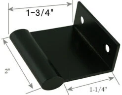 2" Tab/Finger Pull Matte Black -D'Lawless Hardware Shop black tab finger pull 2 6 47582.1646927576