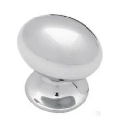 Liberty (25-Pack) 1-3/16" Medium Football Knob Polished Chrome