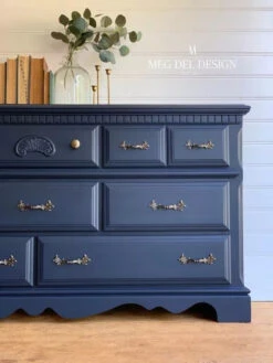 2-1/2" French Provincial Leaf Pull Antique Brass -D'Lawless Hardware Shop blue dresser with leaf pulls 1 68019.1646423656