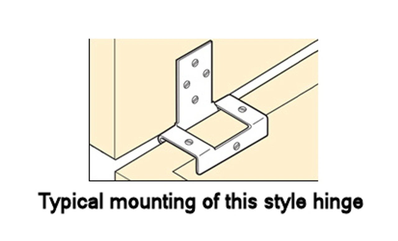 Box Lid Hinge For 3/4" Material - Satin Black 2 Box Lid Hinge For 3/4" Material - Satin Black - Image 2