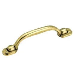 Amerock (25-Pack) 3" Arch Footed Pull Light Brass