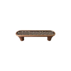 3" Flat Oblong Pull Weathered Copper